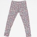 Cheetah Leggings in Mint and Pink on Grey