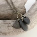 BEACH STONE Necklace - Black Stone Necklace - Black Stone Jewelry - Multi-stone Necklace - Beach Stone JEWELRY - Mom Necklace