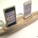 Beach Driftwood His n Hers dual iPhone 4 Dock
