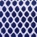 Reserved Listing - 1.5 Yard Cotton fabric - Indian fabric - white and blue cotton block print fabric
