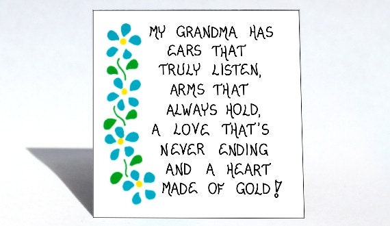 Grandma Magnet Grandmother quote Nana Grammy Oma