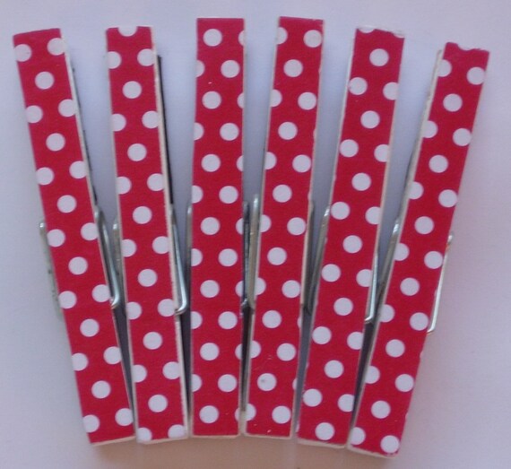 Items similar to Decorative clothespins, decoupage, Set of 6