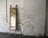 Rift Hardwood Walnut and Oak Full Length Bedroom Mirror