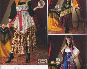 Simplicity Costume Sewing Pattern 0808 (aka 2331) - Misses' Gypsy Costumes (6-12, 14-22)