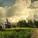 Lonely church. Painting on Giclee Canvas 16"x20" with mat frame. By the Artist