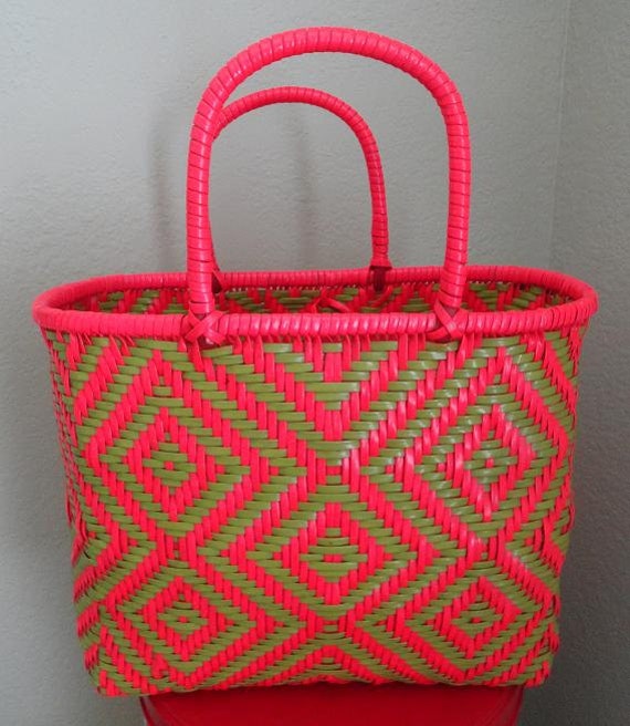 plastic basket bag