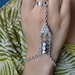 TribalHandHarness - Hand harness with beads and a triangle charm