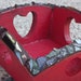 Mosaic square heart box