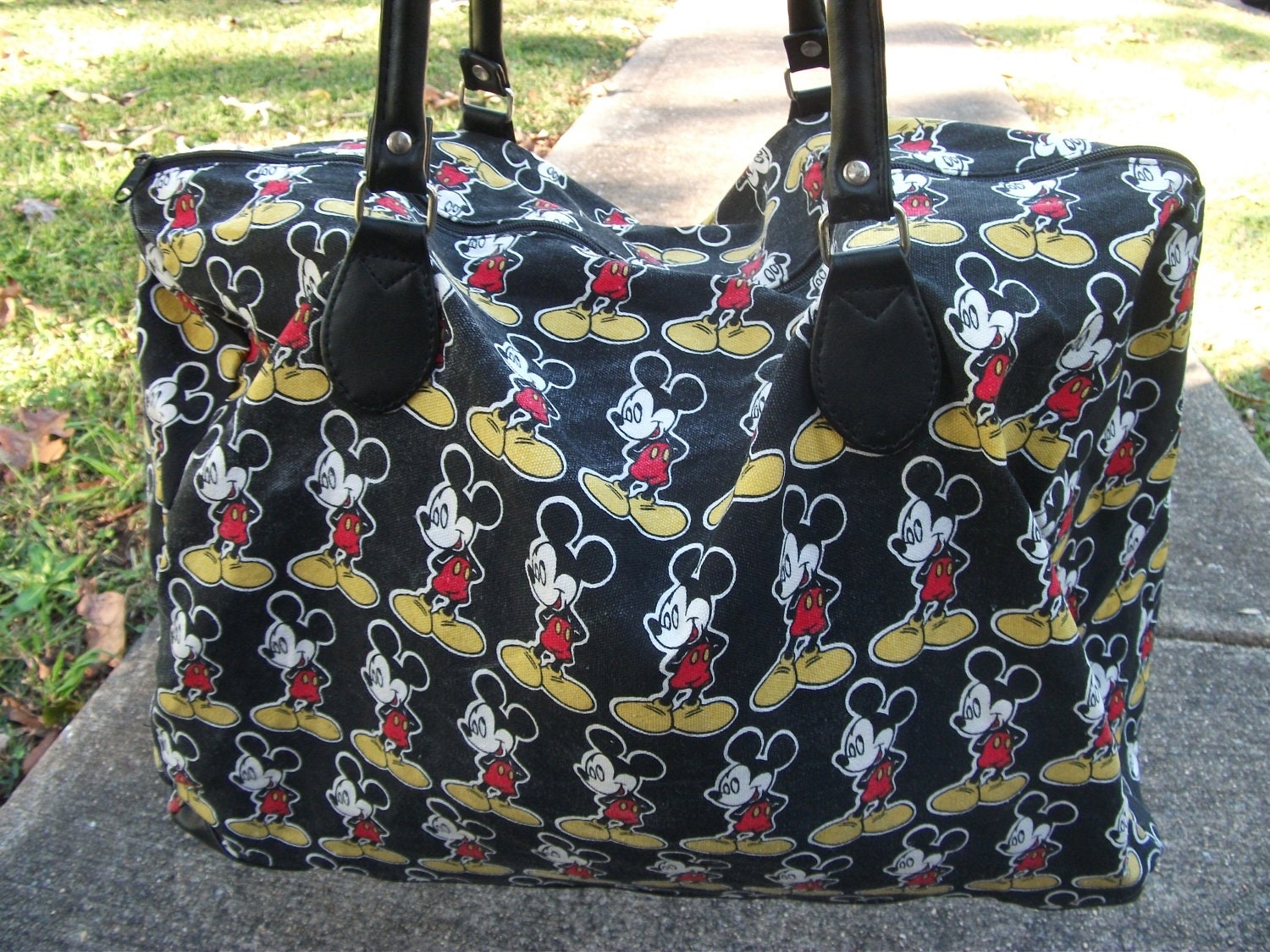Mickey Mouse Unlimted Vintage Tote Bag. Overnite Big Tote