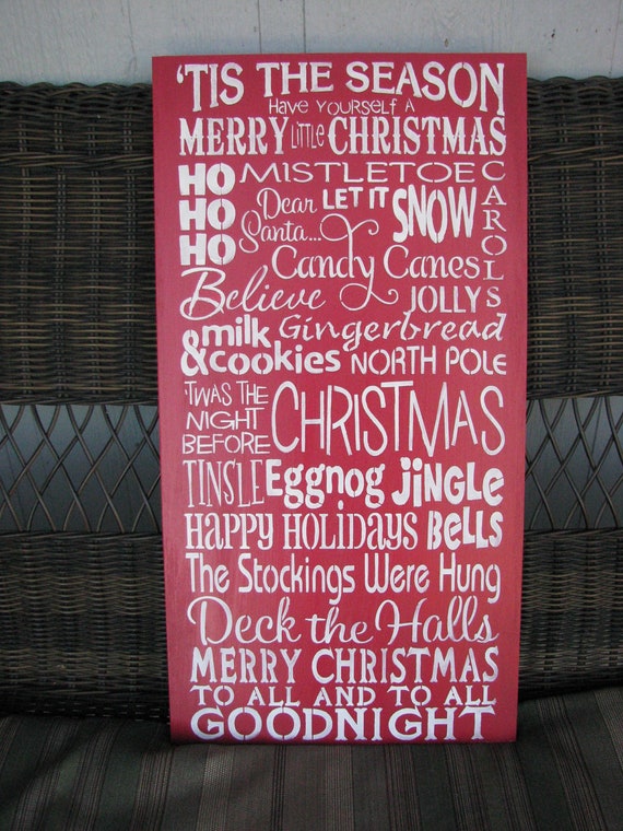 Items similar to Christmas sign on Etsy