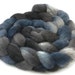 BFL Roving / Top, Blue and Grey, 3.5oz/100gm