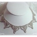 Clear Rhinestone Necklace Serious Vintage GLAM - 1956ag-012312000