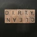 Scrabble Tile Clean Dirty Dishwasher Magnet - Super Edition