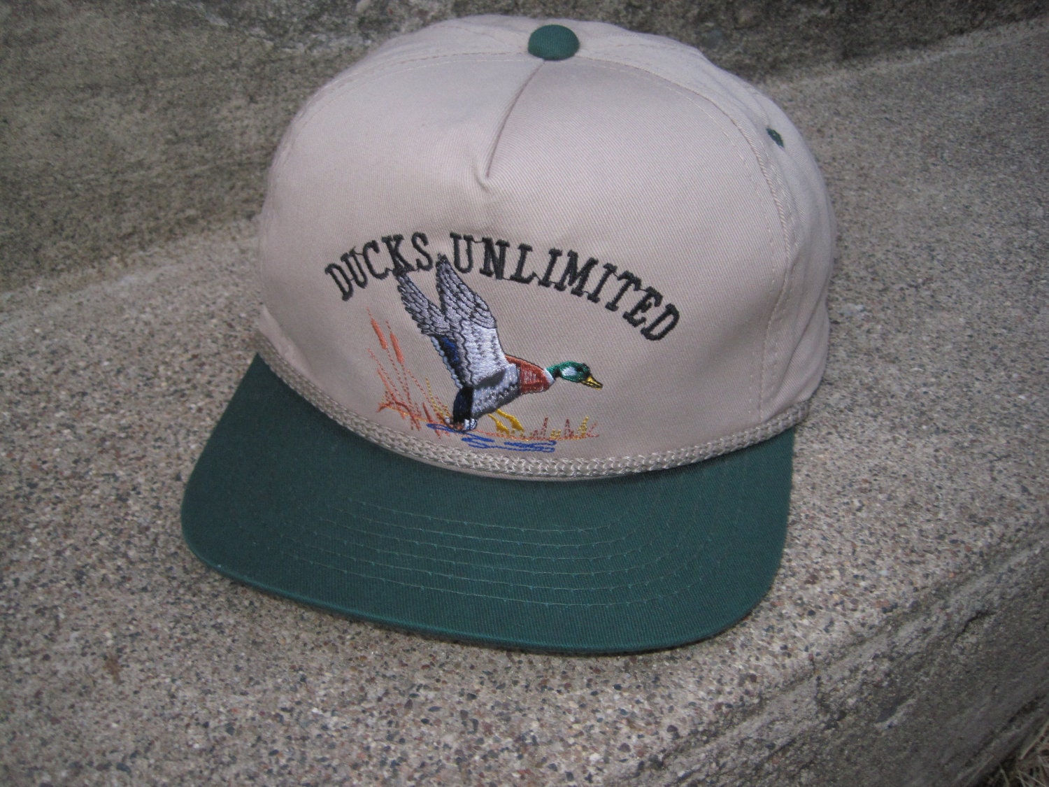 Vintage Ducks Unlimited Trucker Hat Snapback Cap