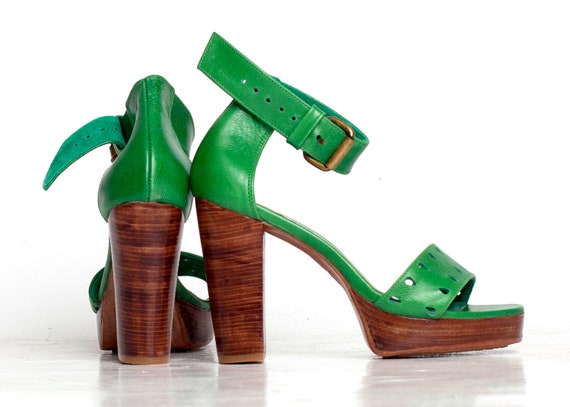 BOHEME. High heel shoes. Green Heels. US 5-14 sizes.