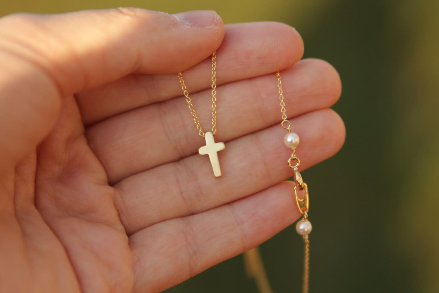 tiny cross necklace mini cross necklace gold cross necklace