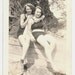 Old Photo 2 Women wearing Swimsuits at the Beach Photograph vintage