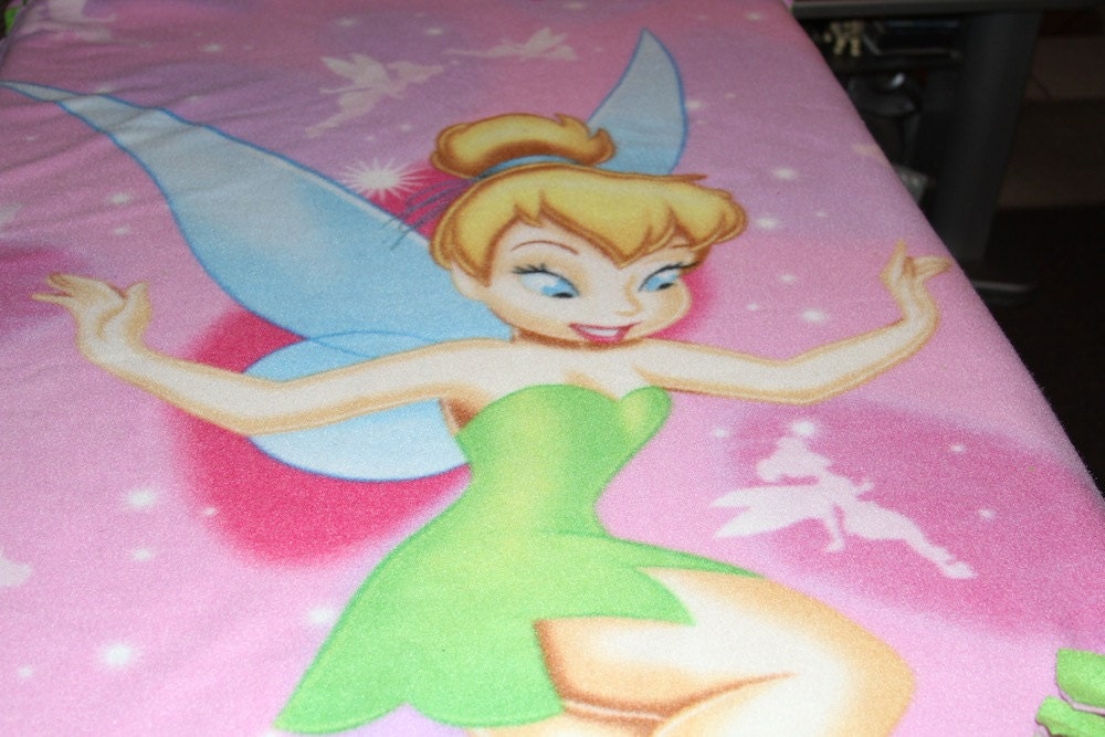 Tinkerbell Pink Fleece Ties Blanket by gmalib327 on Etsy