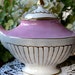 Vintage Arthur Wood & Son Fine Bone China Teapot with Lid, Pink, Gold Gilt, England