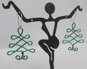 Christmas Tree Wire Earrings - Clearance Sale