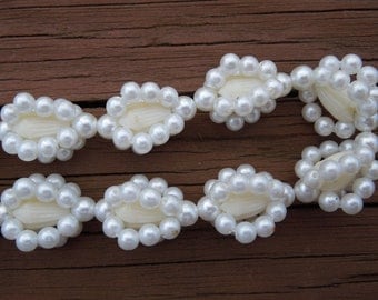 Vintage Pearl Necklace, Long, Thick, Lots of Faux Pearls, Hippie Style