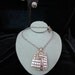 Vintage Trifari Silvertone Necklace And Matching Clip Earrings Set