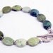 Jasper Puff Oval Bracelet With Jasper Bead Dangle And Thai Silver Toggle