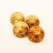 French decor brass buttons, 4, Rare French Post, antique buttons, mail uniform, Paris, French decorations, vintage sewing, sewing notions