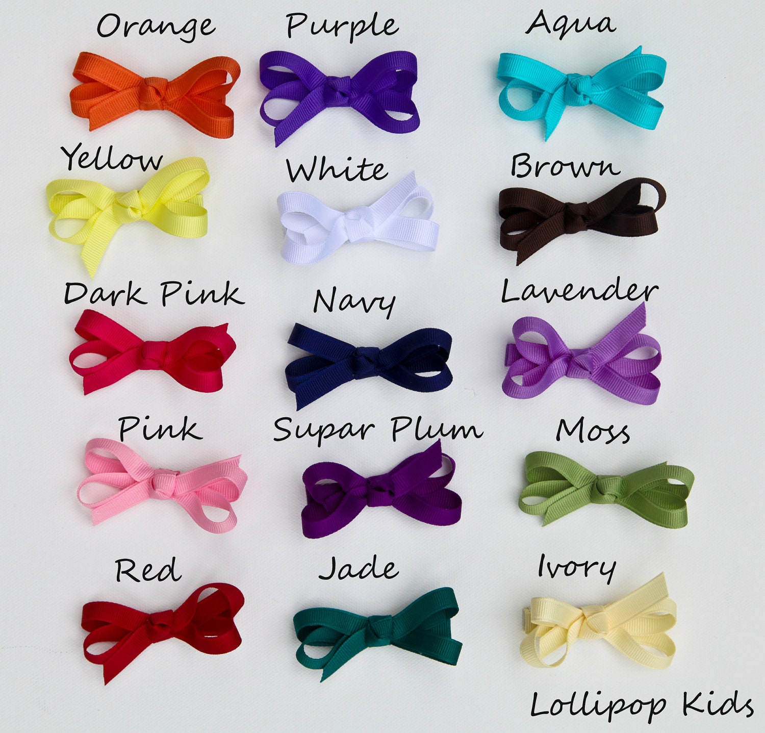 You choose 3 Colors-Toddler Hair Bow by Lollipopkidsboutique