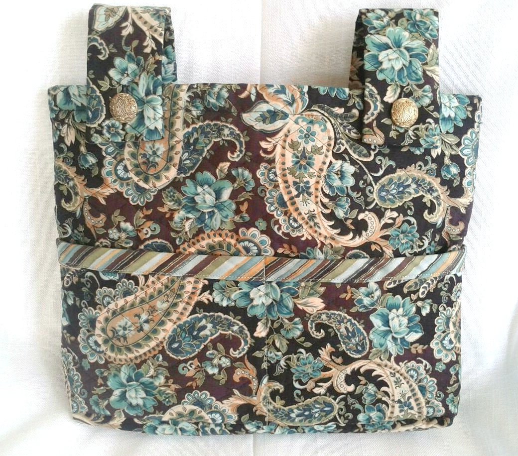 Blue Paisley Walker Bag
