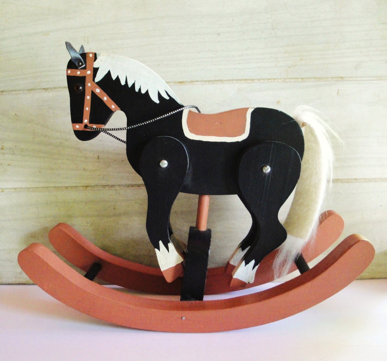 Hand Made Wooden Rocking Horse Home Decor Nursery Decor