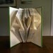 Paper Anniversary Gift - Folded Book Art - Monogram - Two initials with heart in between - I Love You - Wedding Present - Wedding Decoration