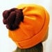 Multi-Hat Tube Balaclava Scarf All-In-One Orange Maroon Buff