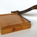 Vintage Ingento No.2 Paper Cutter Wood and Cast Metal
