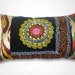 Buglem / Embroidered Suzani Velvet and silk-cotton Pillow Cover - 14,20x22,60 inch free shipment