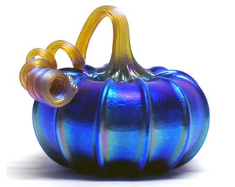 Hand Blown Glass Pumpkin