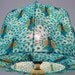 Peacock Lampshade made in Retro Style, for table Lamp.