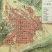 1900 Antique rare city map of CARACAS, VENEZUELA. 112 years old map.