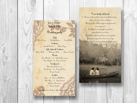 items similar to elegant lace wedding program romantic items similar to elegant lace wedding program romantic