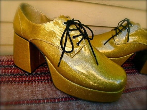 1970s DISCO Platform SHOES Men's Shoes Size 10 / 11 by ...