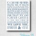 Wedding Day Thank You Guest Letter - Thank You Card, Guest Thank You, PRINTABLE, DIY