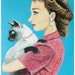 FOR BARBARA Evelyn and her Siamese cat