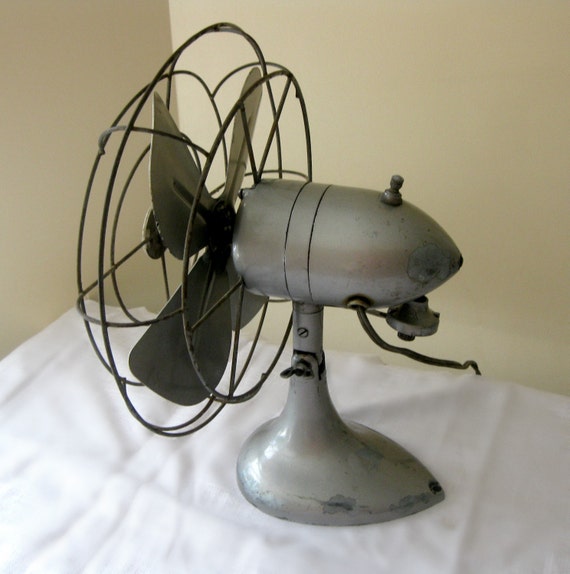 Vintage Desk Fan Kenmore 8000A Vintage Table Fan Silver