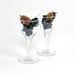 Small Stemmed Cordial Wine Glasses - Clear Glass, Miniature Stemware - Vintage Home Decor or Bar Ware