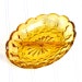 Amber Glass Divided Relish Dish by Anchor Hocking, Fairfield Pattern - Vintage Home Kitchen Decor or Serving Use