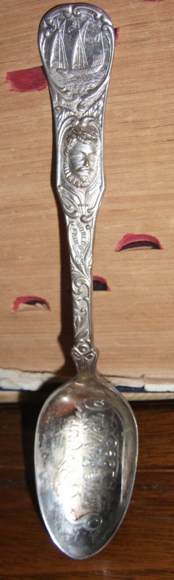 Antique Souvenir Spoon 1893 World's Fair Sterling Silver