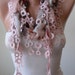 Cotton Scarf with Light Pink Trim Edge