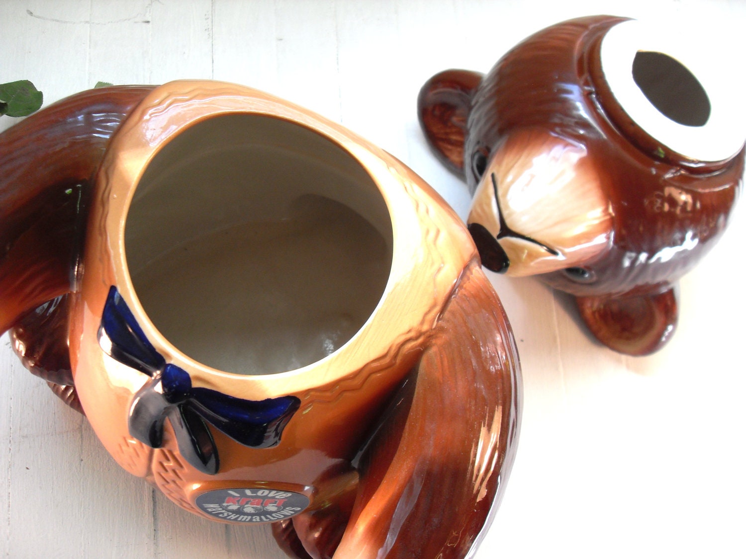 Large Cookie Jar T. Bear Kraft Marshmallow Regal China