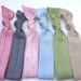 New 6 pcs Elastic Hair Tie - Pink Polka Dot, Grey, Baby Pink, Baby Blue, Honeydew and Beige - Toddler to Adult
