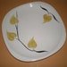 Syracuse China Plate | Trend Patio Pattern Yellow Leaf Plate | Serving Tray